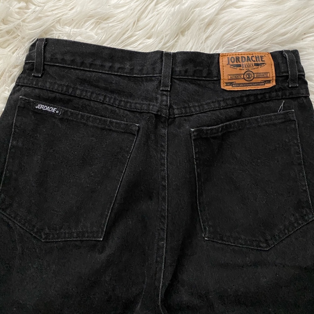 Jordache vintage black high-waisted jeans